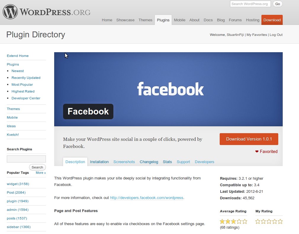 Facebook plugin