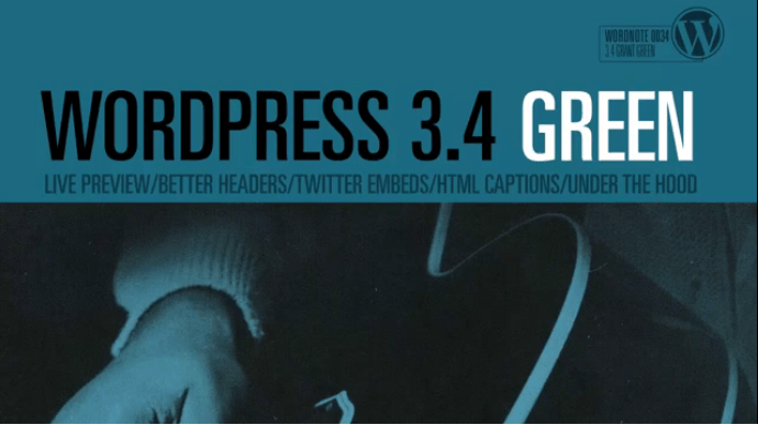 GREEN Wordpress 3.4