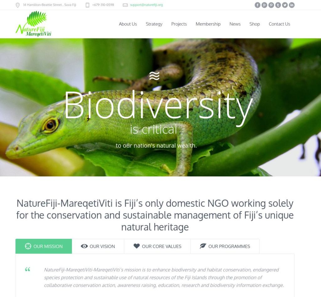 “We have rebuilt the online presence of NatureFiji-MareqetiViti to be primarily a mobile site from the ground up, focusing on improving user experience, reliability and download speed