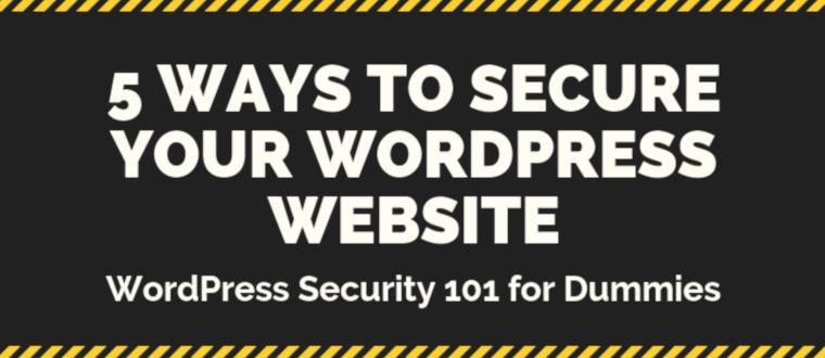 Simple 5 Ways to Secure Your WordPress Website – infographic